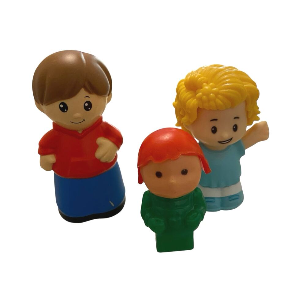 Vintage Fisher-Price Little People Big Helpers Family figures - Mom, Dad & Baby